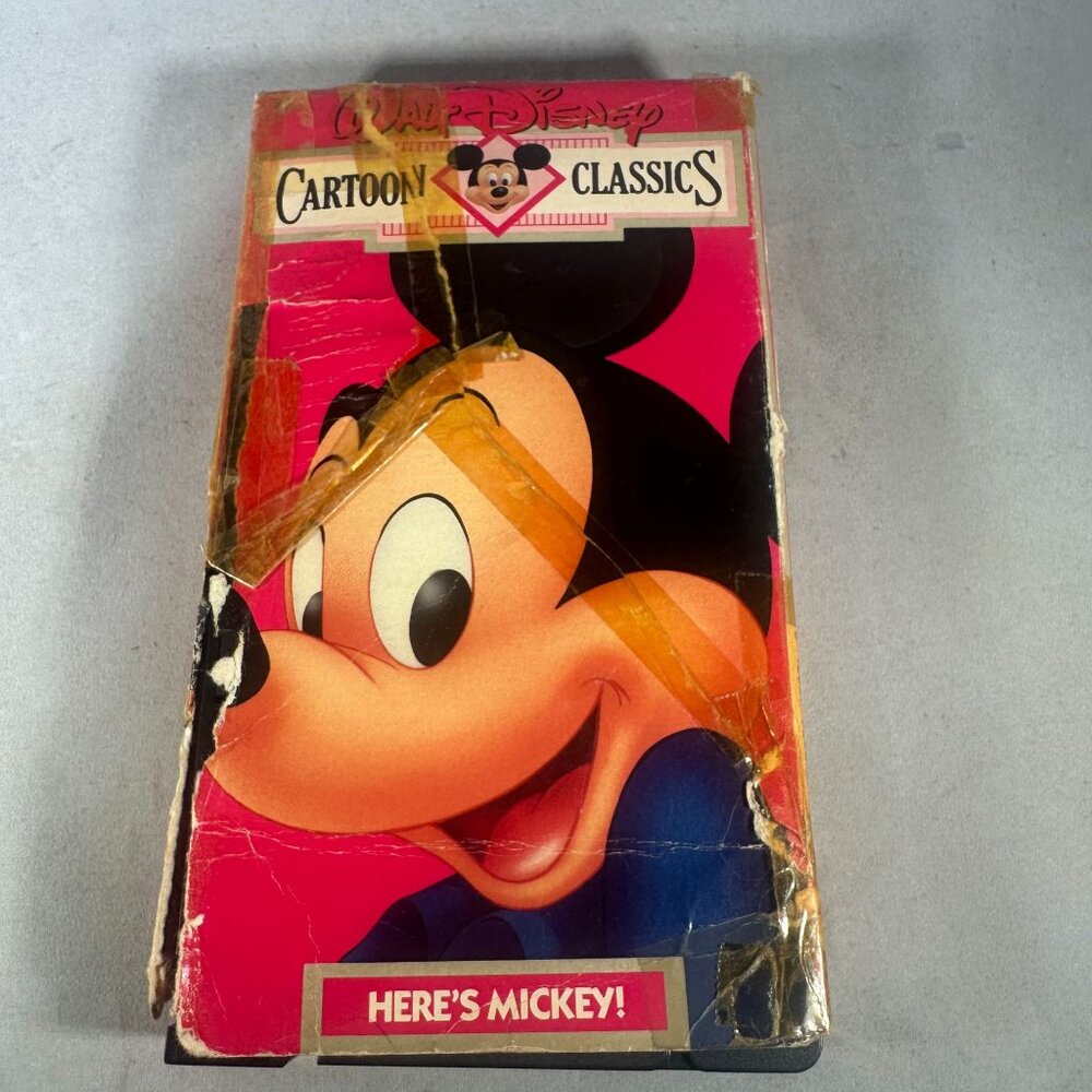 Heres Mickey! 1941 VHS Cartoon Classics Walt Disney